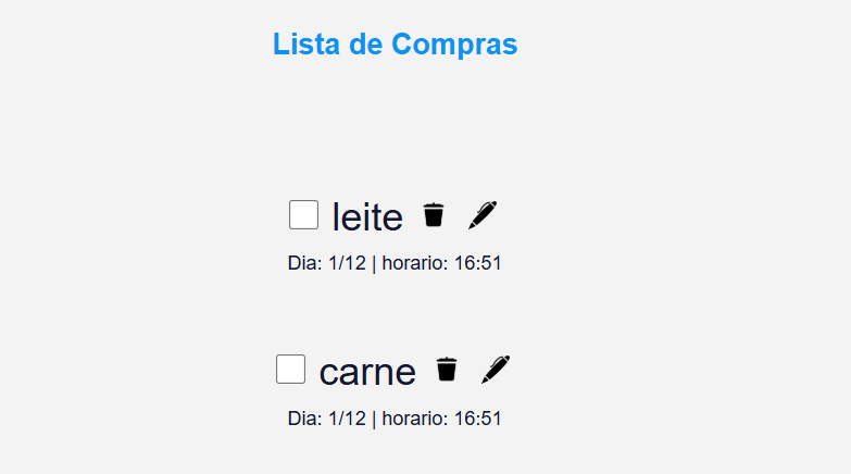lista de compras
